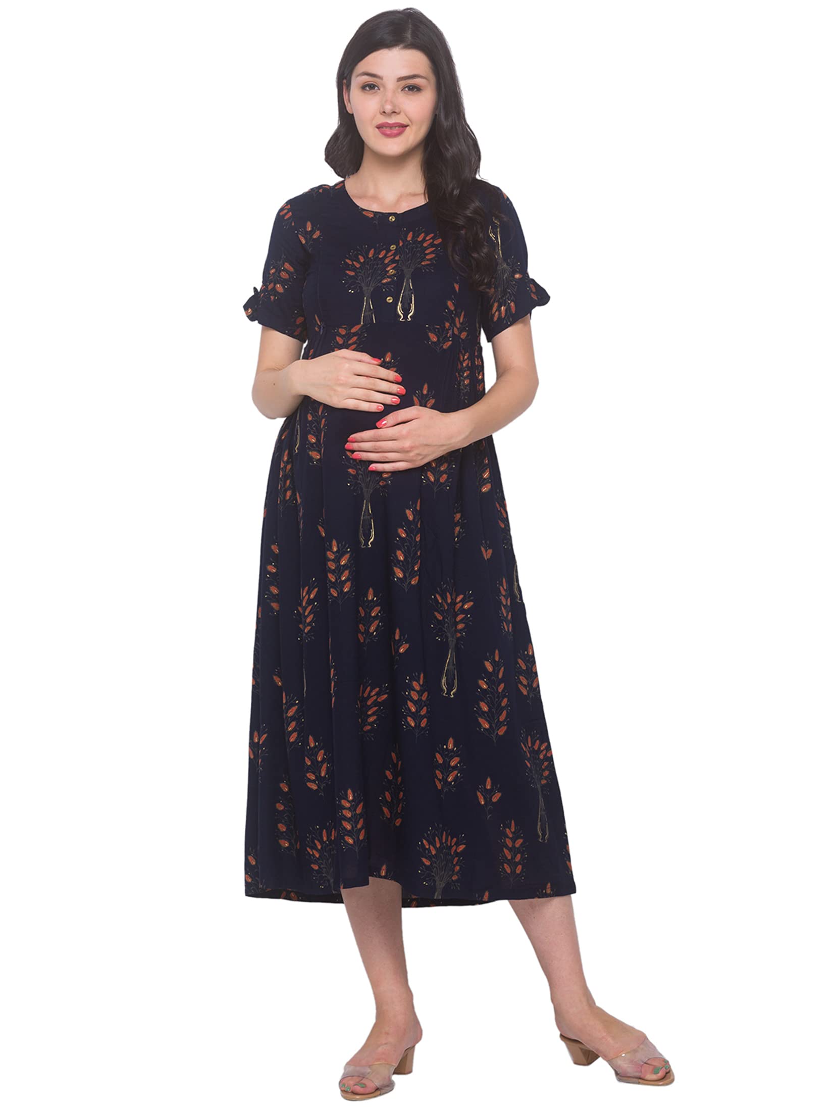 Women Long Dress Rayon A-Line Kurta-5090-image-33