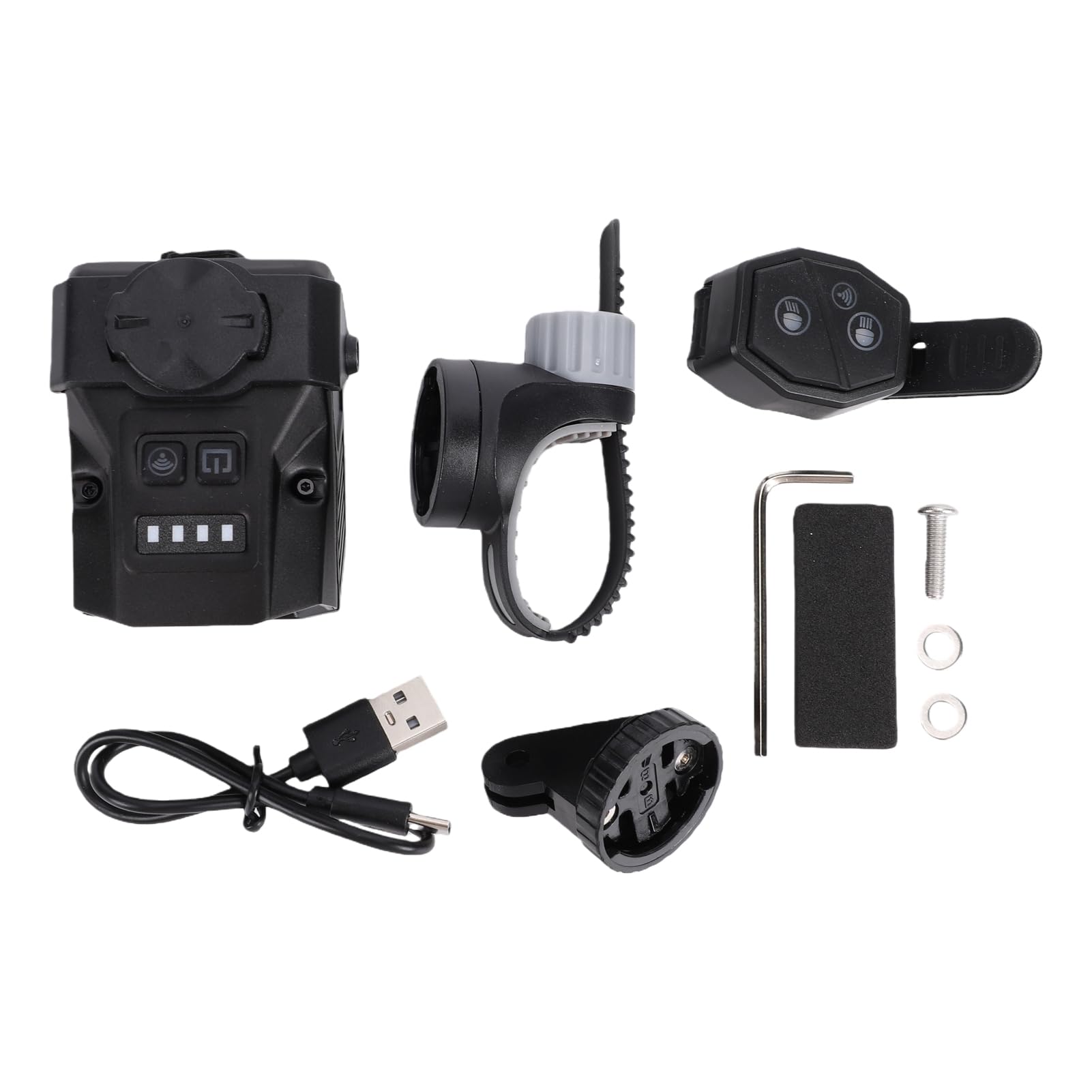 Dilwe Lampe de Vélo Rechargeable, Phare Avant à Faisceau Large, Batterie