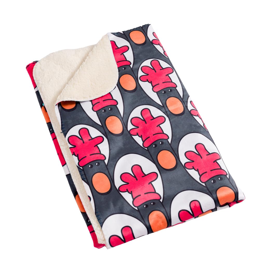TruffleShuffle Wallace and Gromit Feathers McGraw Fleece Throw