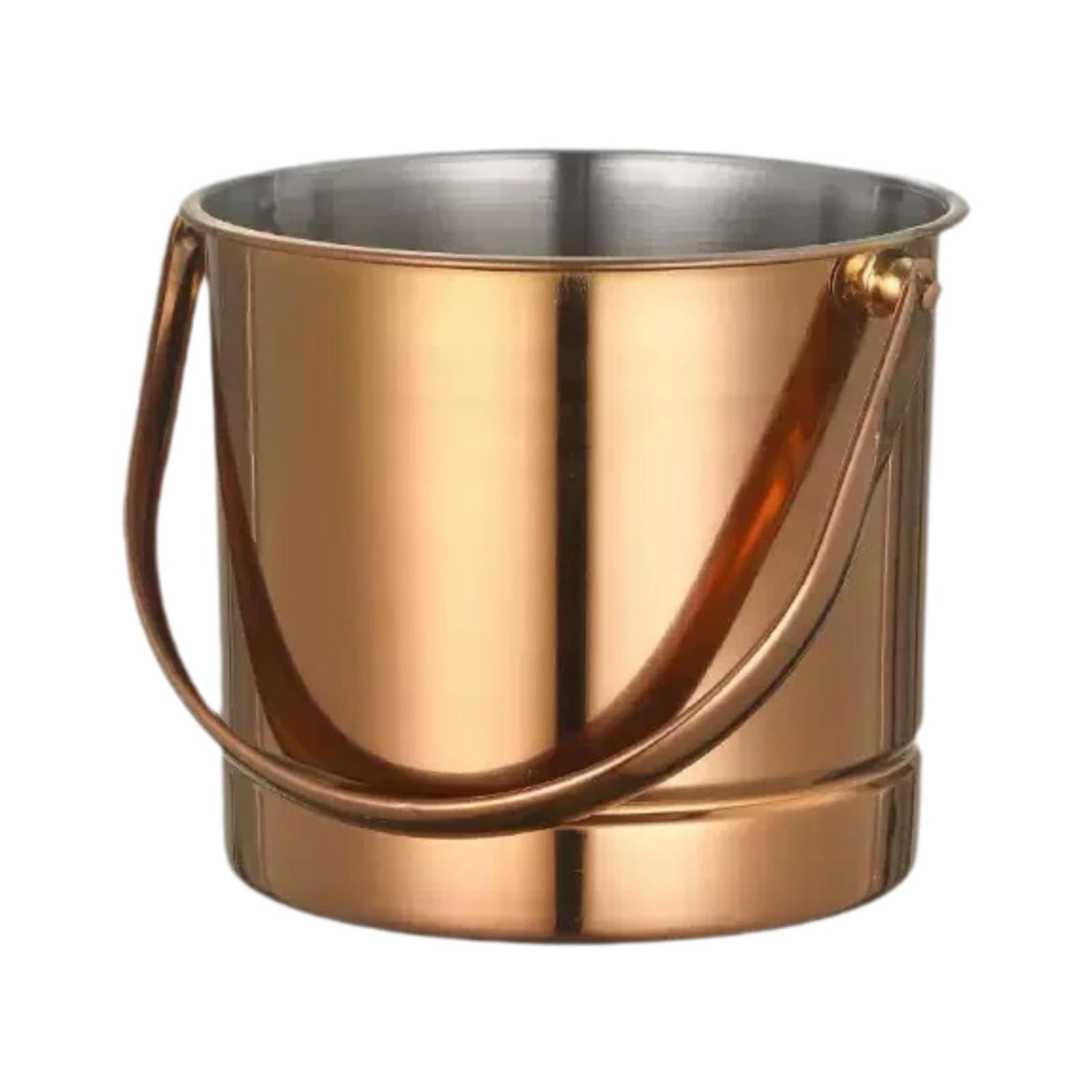 Genérico Cerveza portátil de la manija del Cubo Hielo 1.5L for los cócteles Banquete Boda(Rose Gold)
