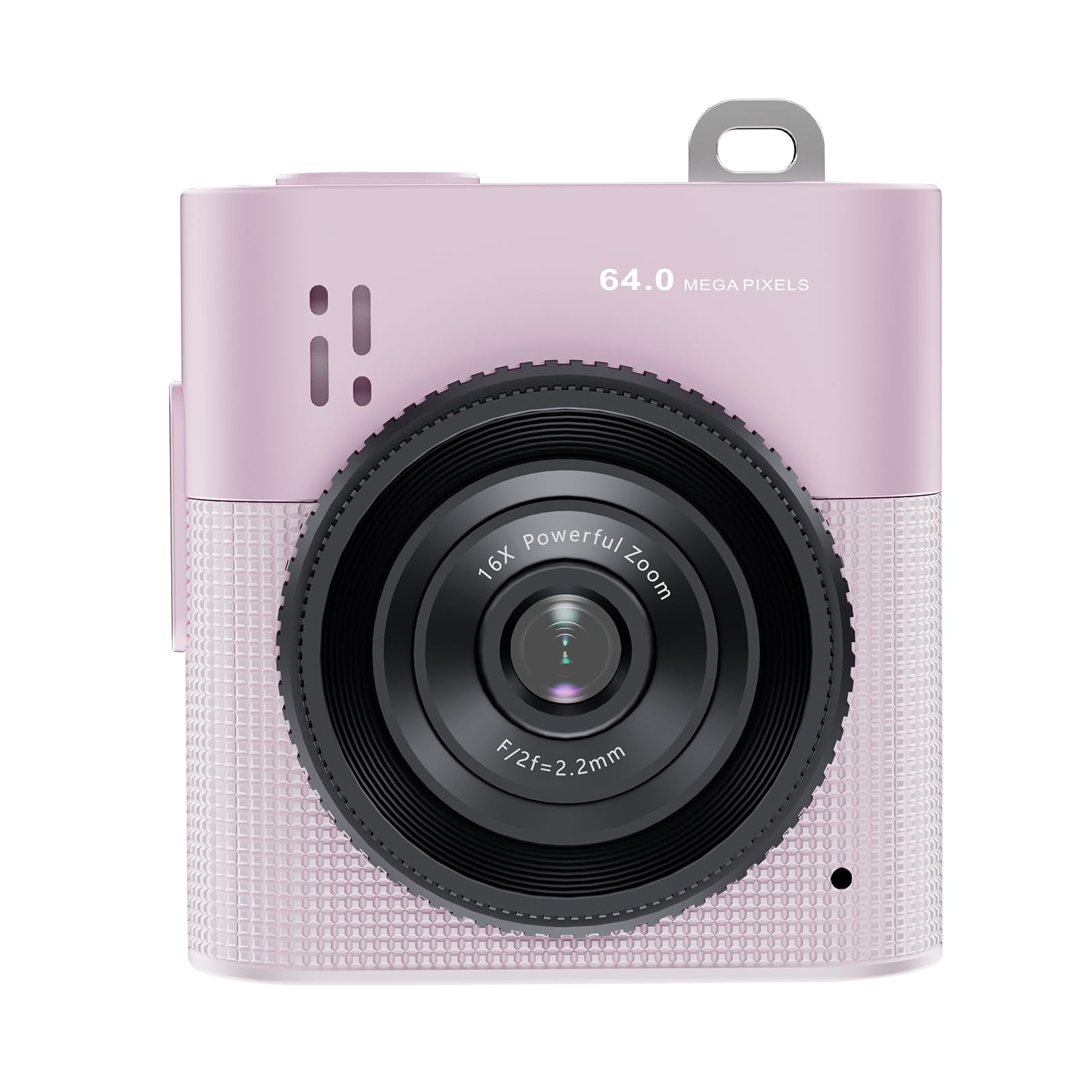64MP 2.5K UHD Digital Camera Necklace, 1.4 Inch Screen with 16x Digital Zoom 11 Filters Photo Video Slow Motion Time Lapse, for Travel Vlog Everyday Use (Pink)-image-9