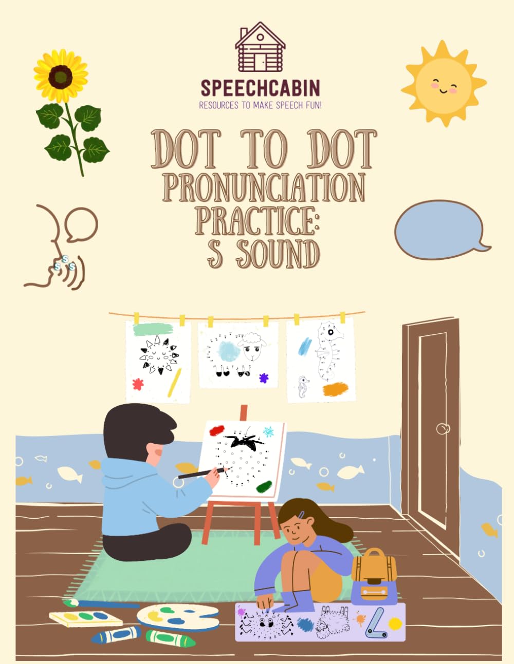 Dot to Dot Pronunciation Practice: S sound: Interactive Dot to Dot Book for Children to Master the S Sound – Great for Parents, Teachers, and Speech