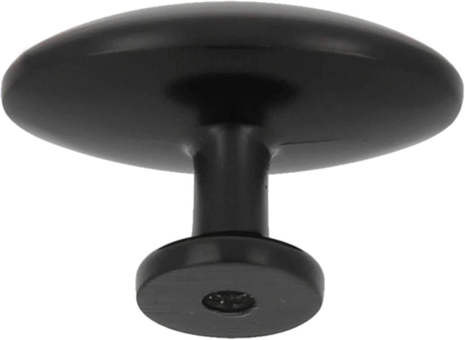 Amig - Pack of 2 Cabinet Knobs - 39 x 25 mm - Matte Black - Made of Zamak - for Kitchen and Bathroom Drawers and Cabinets with a Modern Decorative Style and Comfortable Daily Use - Mod. 806 image 4
