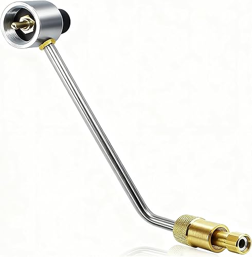 MCAMPAS Tubo regulador de estufa de propano de 1 libra, repuesto 15PSIG para regulador de presión de estufa Stansport 189-100, compatible con