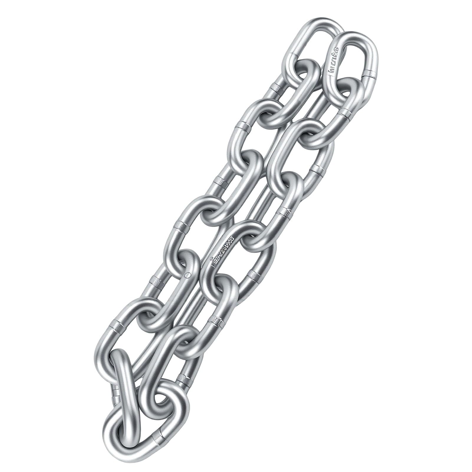 Akozon Catena di Sicurezza per Traino in Acciaio Al Carbonio Zincato Carichi Pesanti, Diametro del Filo 13 Mm, Carico Rottura 7716 Libbre, Collegamento il Backup Rimorchio