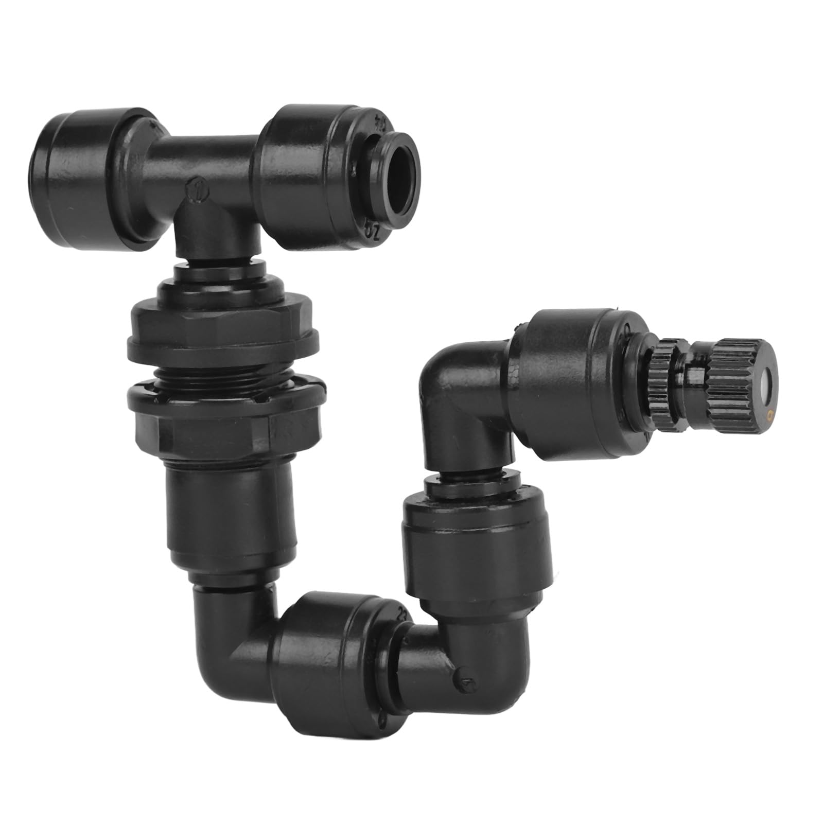 Terrarium Reptile Fogger, Adjustable Aquarium Mist Sprinkler with 360° Rotating Nozzle, Ideal for Rainforest, Amphibians, Plants, & Sturdy ABS Material