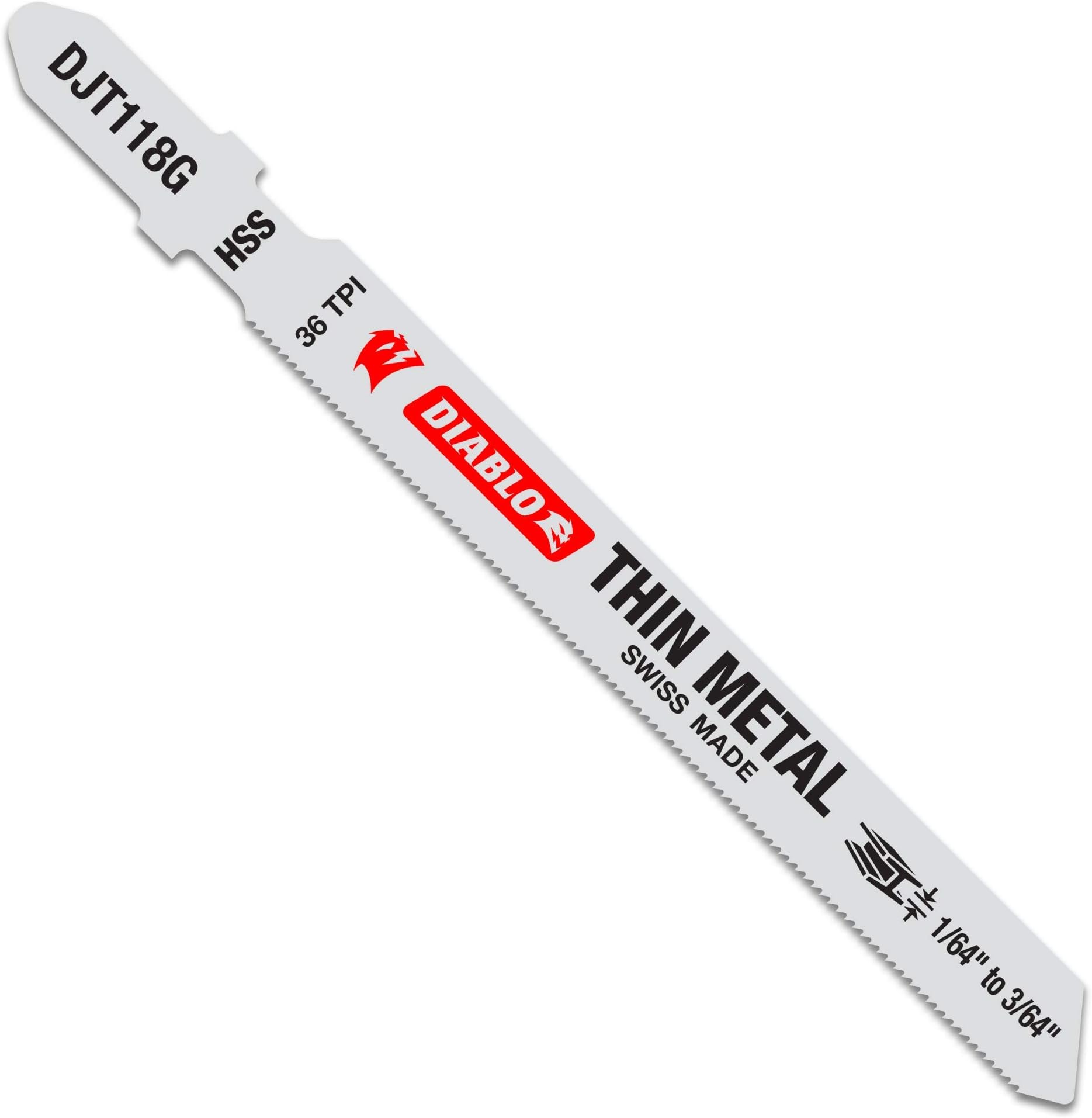 DEWALT DW37705 Jigsaw Blades, Thick Metal Cutting, TShank, 3Inch