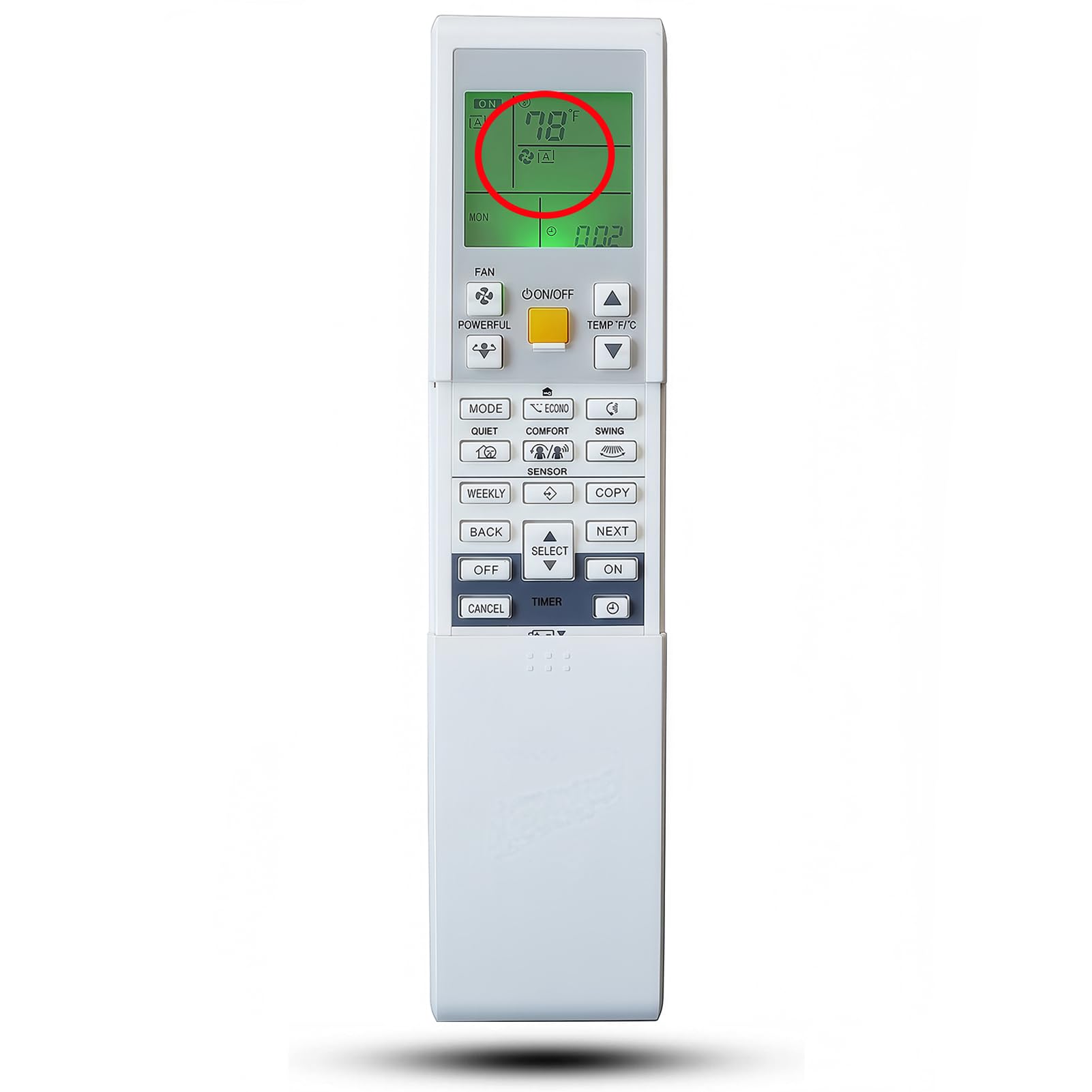 Replacement Remote Control Compatible for Daikin Air Conditioner FTXS20J2V1B FTXS09HVJU FTXS12HVJU FTXS80KVMA FTXS90KVMA FTXS100KVMA