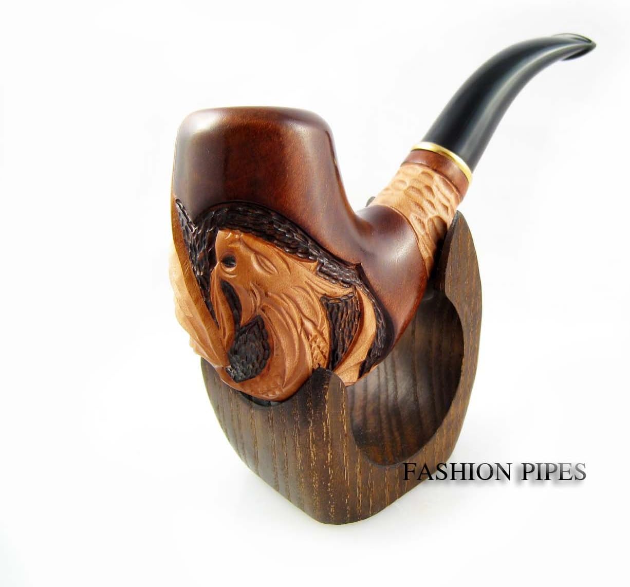 New Wooden Pipe Stand Rack Holder for Tobacco Pipe - Smoking Pipe. Handcrafted by Fashion Pipes