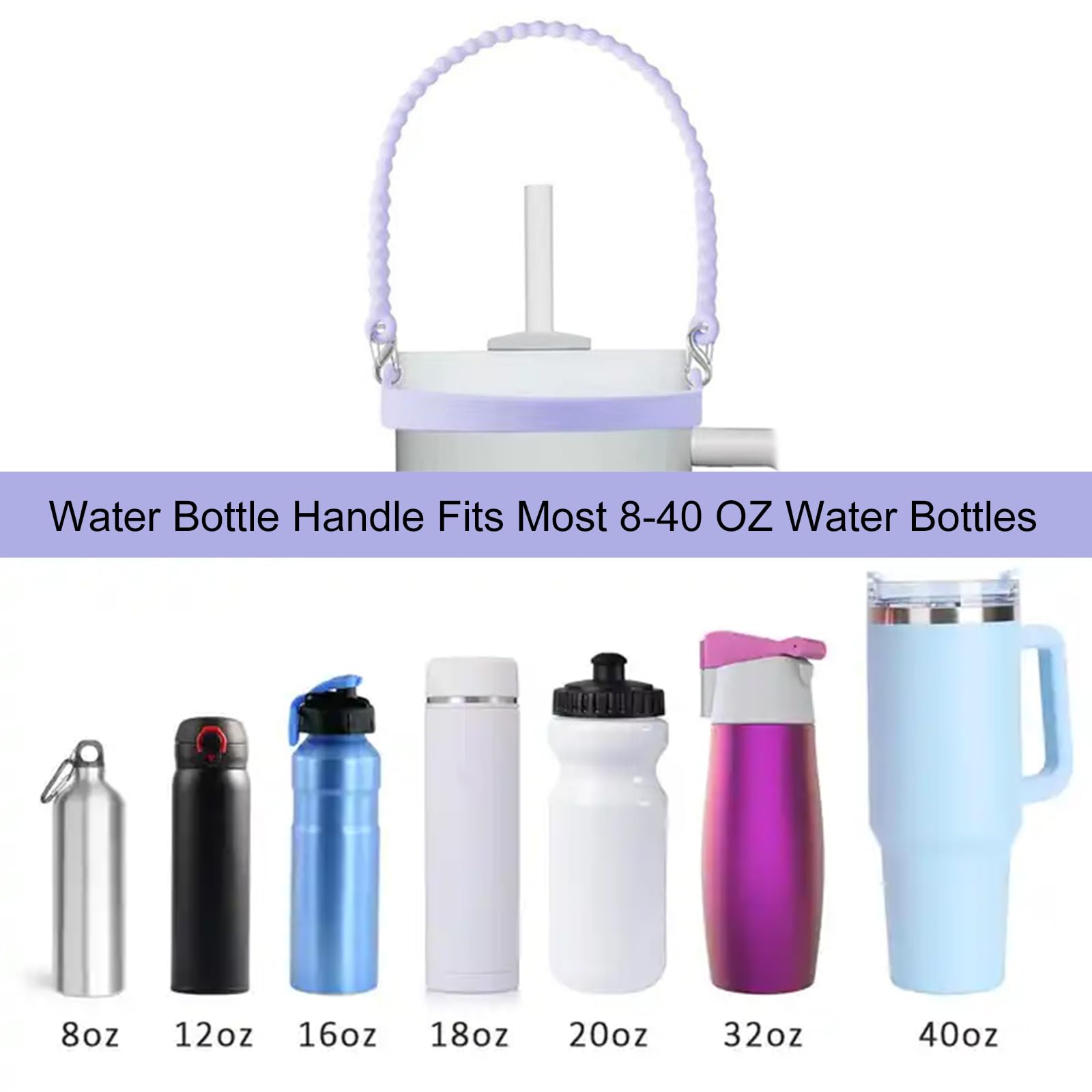 CZAKOMIX 4 Pièces Poignées Silicone, Porte Bouteille