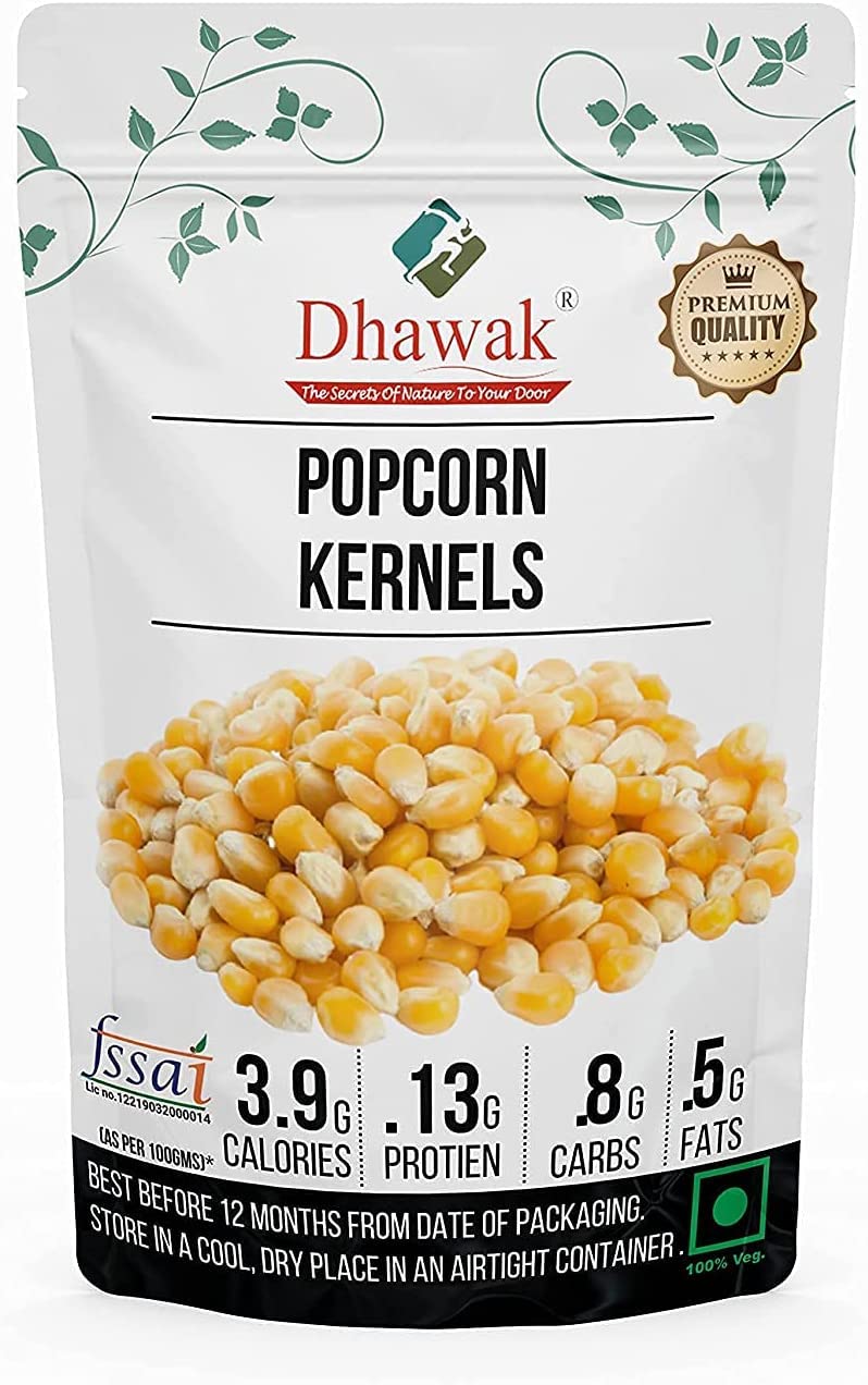 AOZA Dhawak Pop Corn Kernels - 900 Grams (Premium Quality)