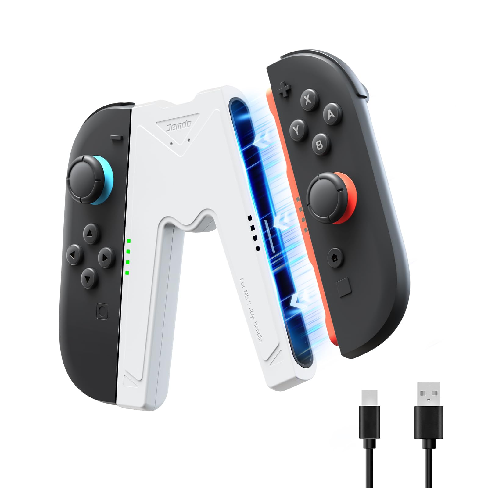 JEMDO Joy Controller Ladegriff Kompatibel mit Nintendo Switch 2025