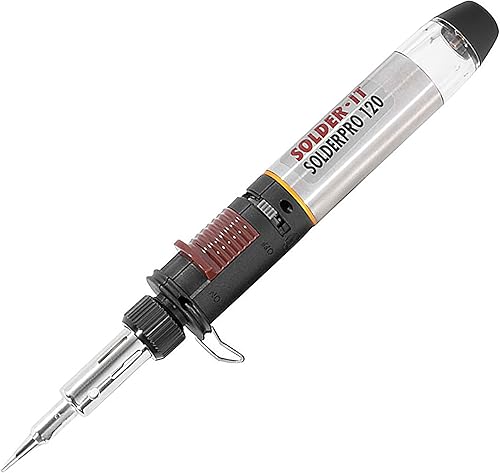 Solder-It SolderPro-120 (PRO-120) Soldador de butano | Pistola de soldadura inalámbrica y portátil | Pistola de calor de butano multifunción |