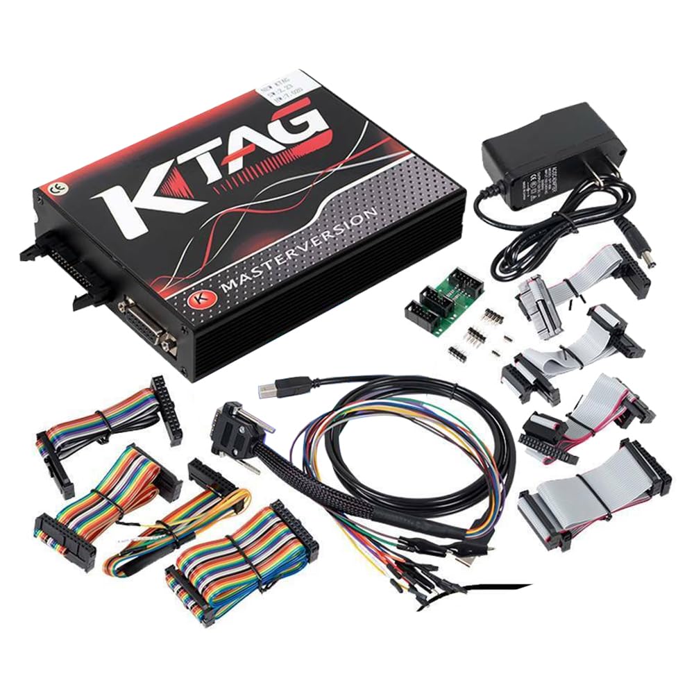 Coche para Kess V2 V5.017 ECU Tuning Full Kit and KTAG V7.020 V2.25 Red PCB European Edition