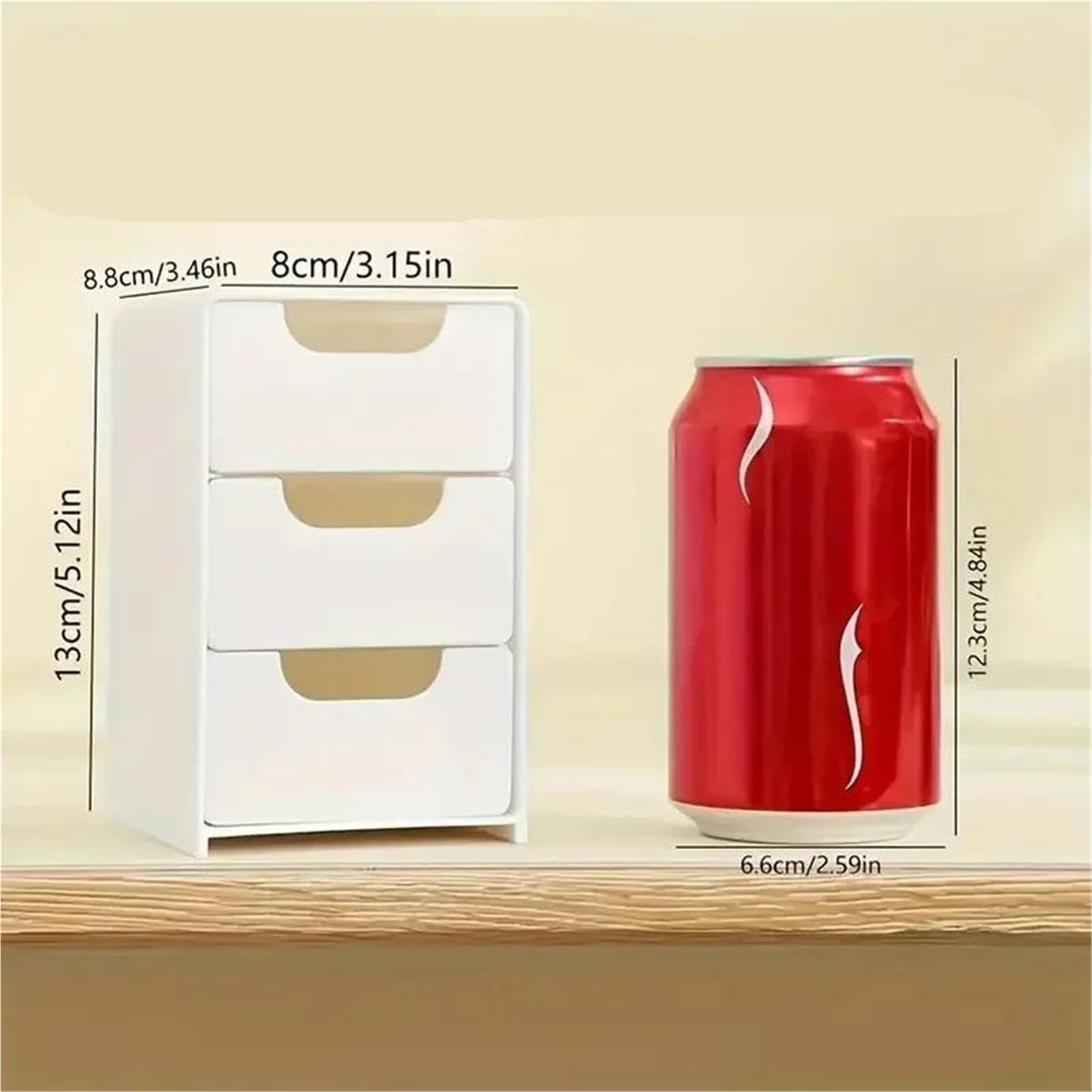 Organizador de caja almacenamiento cosméticos plástico 3 niveles