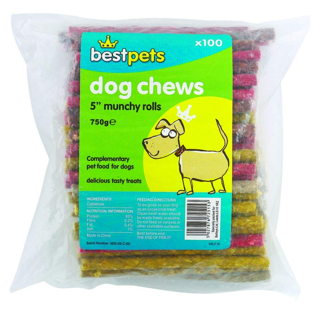 LEEDSBestpets Rolls Assorted 5" - 100pcs