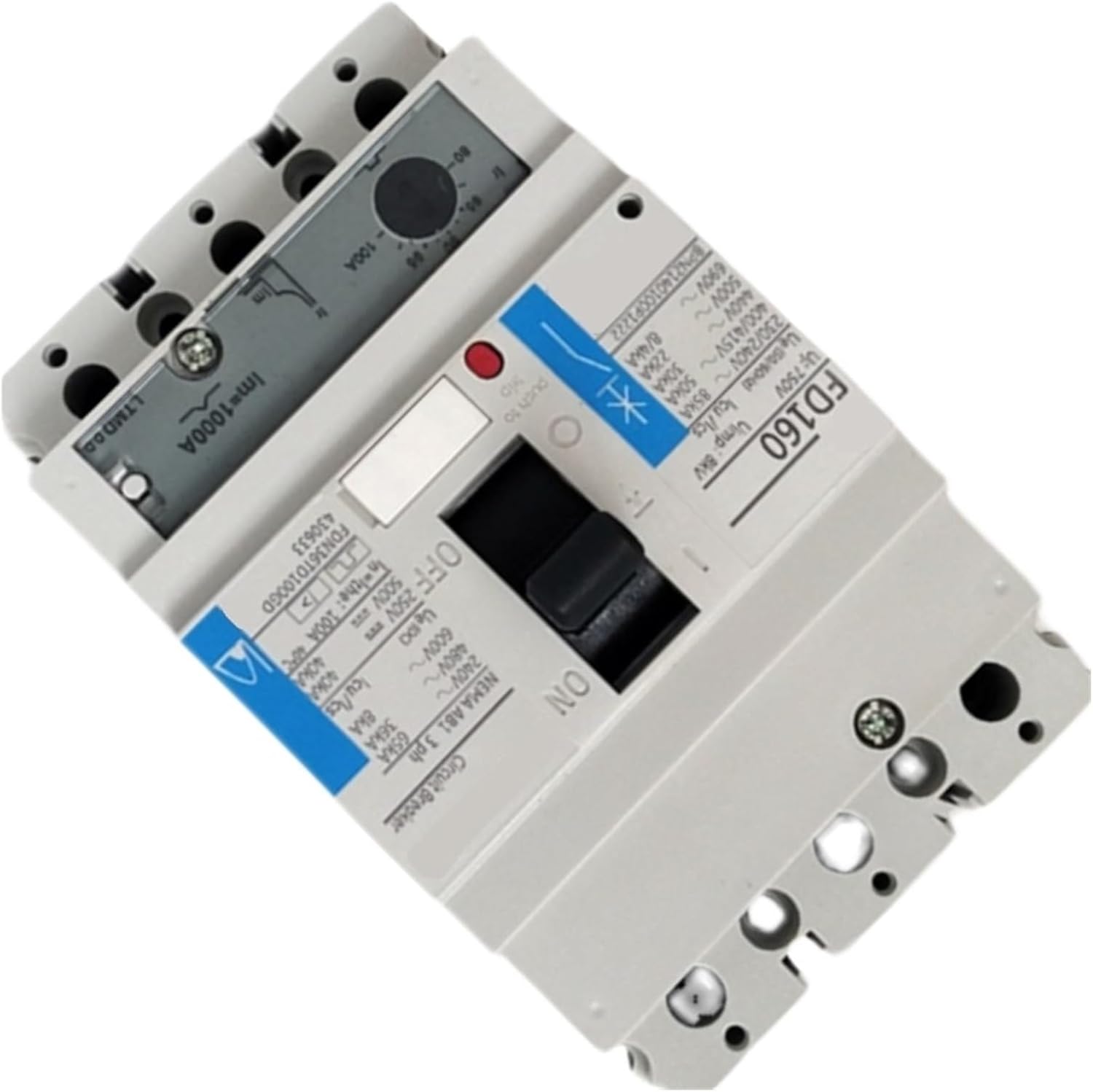 Thermal Magnetic Circuit Breaker FD160 3P 63A Motor Protection Breaker DIN Rail