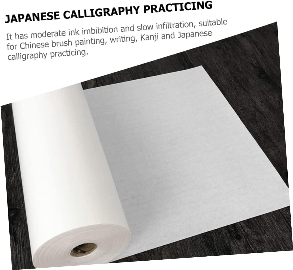 HAPINARY 1roll Professional Xuan Paper Thick Calligraphy Painting Paper for Brush Ink Writing Suitable for Chinese Art Watercolor Drawing and Calligraphy Practice