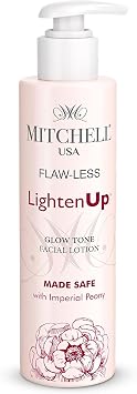 LightenUp Flaw-Less Brightening Facial Lotion 3.3 fl oz / 100ml - Daily Face Moisturizer - Lightweight Hydration - Non-Greasy, Moisturizing Face Lotion for All Skin Types - with Imperial Peony