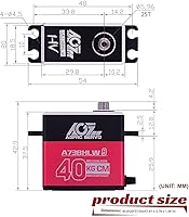 Vista 3 de AGFRC A50BHL 41.9 lbs Servo de bajo perfil y A73BHLW 88.2 lbs Servo RC sin escobillas impermeable