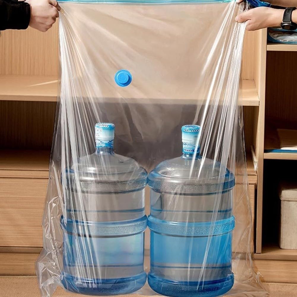 für vakuum Kompressionsbeutel 10er Set Platzsparend PE+PA Luftdicht Doppelreißverschluss für Kleidung Bettdecken Kissen Schrank Reise 3 Größen(H)