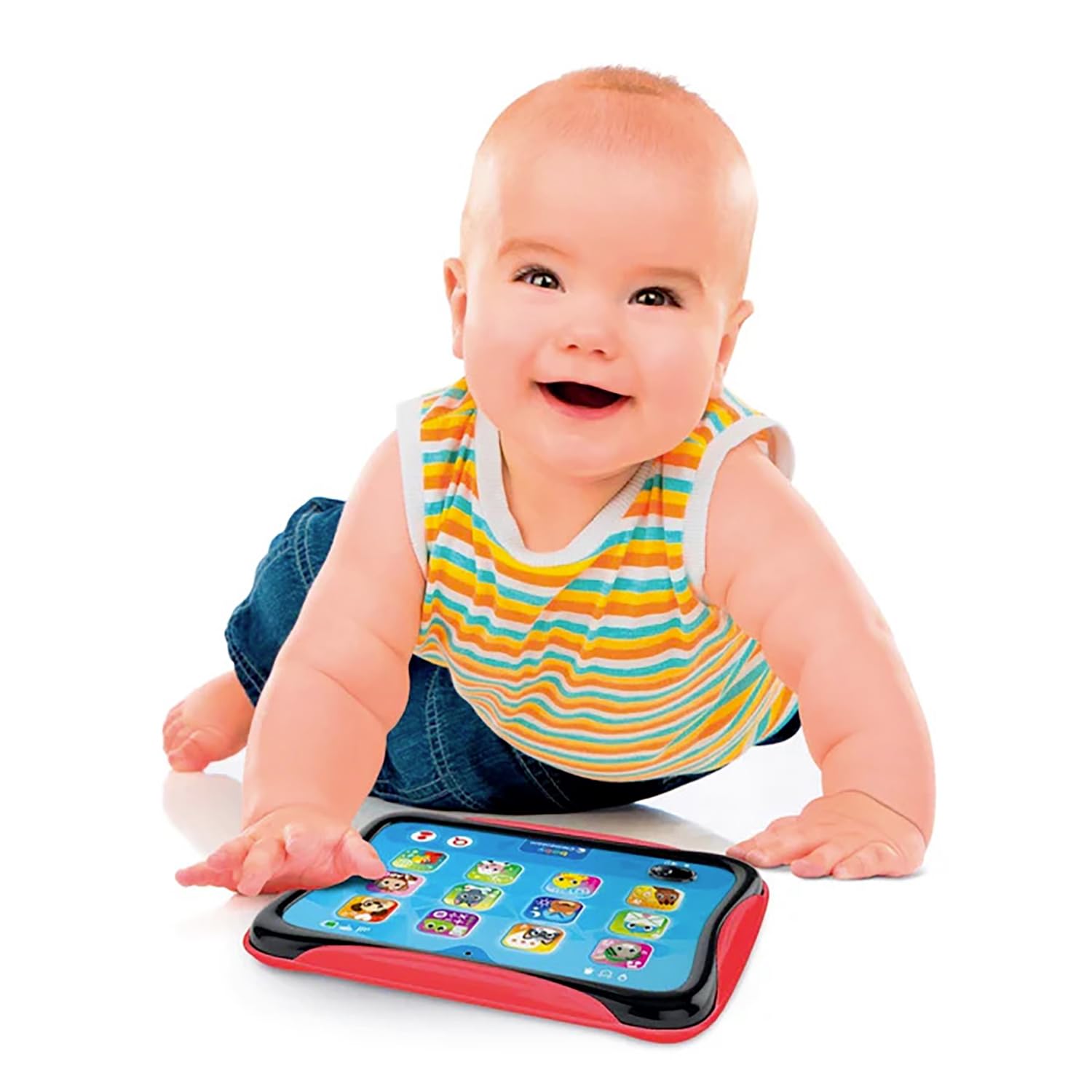 Clementoni Baby Baby Tablet, Jeu Interactif Avec Lumières Et Sons Enfants 12 36 Mois Enseigne Des Chiffres Des Lettres Des A