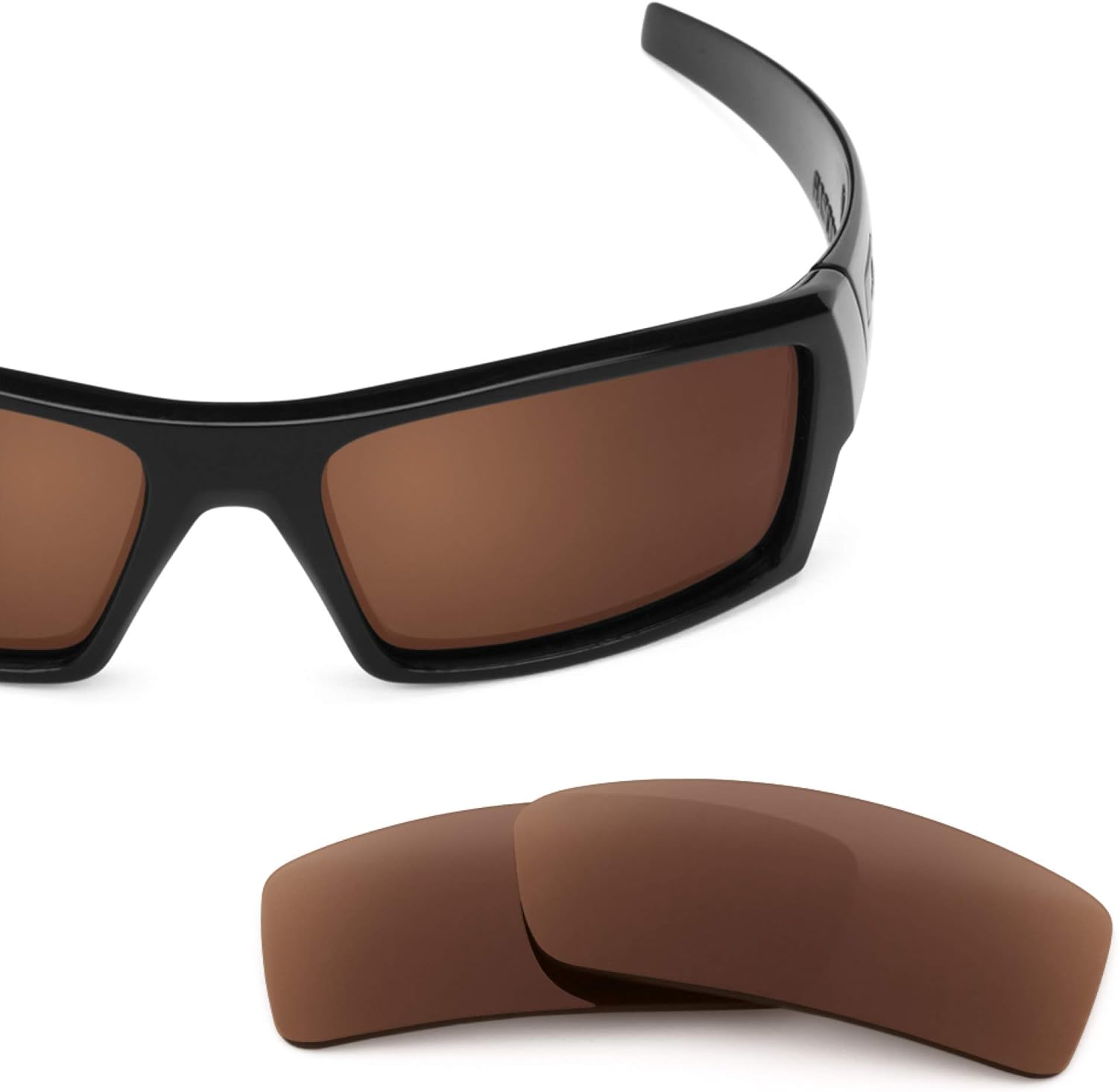 Revant Replacement Lenses for Oakley Gascan Small Sunglasses - Non-Polarized Dark Brown