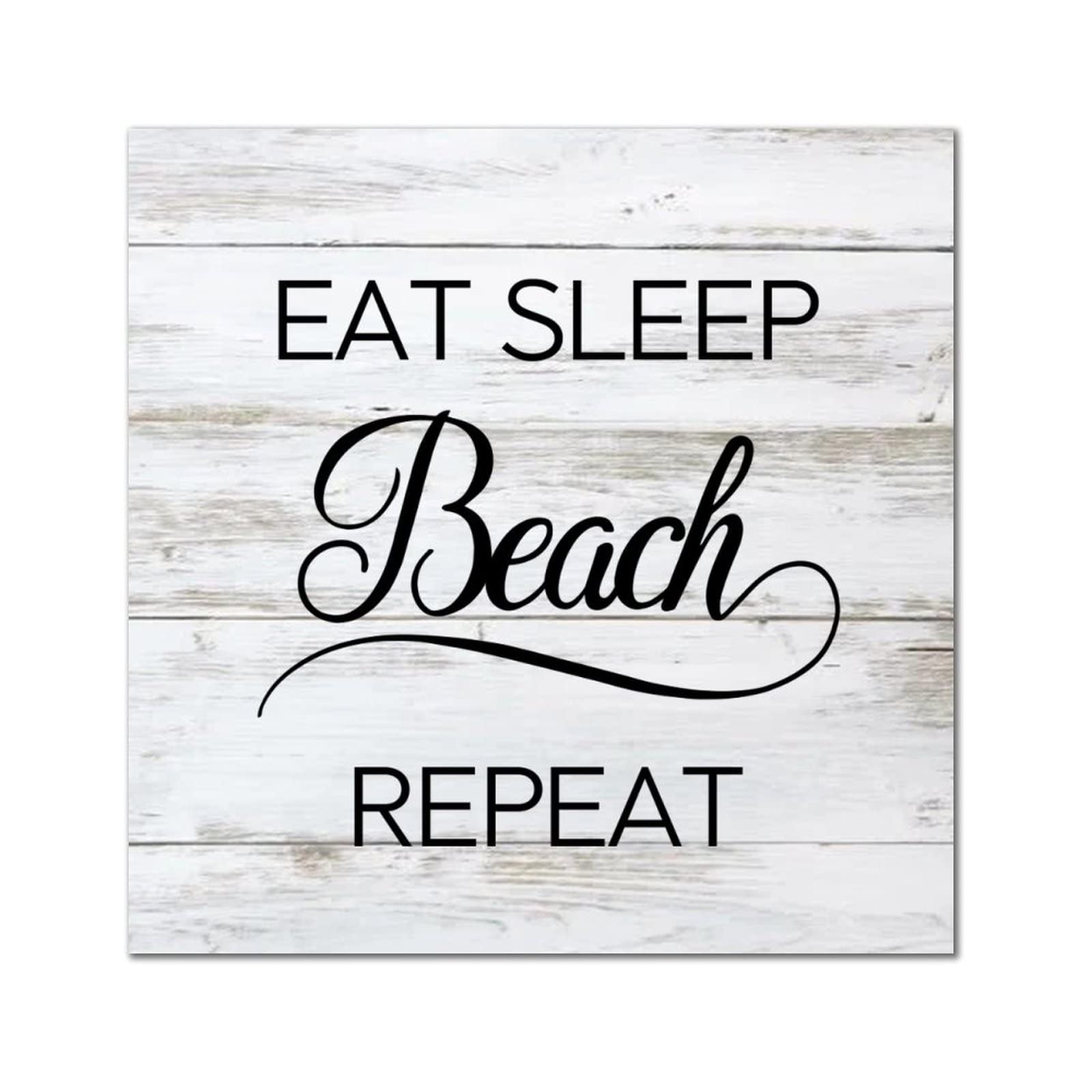 Cadre en bois avec citation inspirante de plage pour créer un havre de paix intérieur