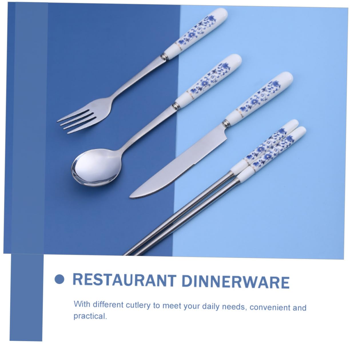 BESTonZON Vajilla De Porcelana y Blanca Cubiertos Para Servir Utensilios De Cocina Vajilla Duradera Para Uso Diario Mesa De Comedor