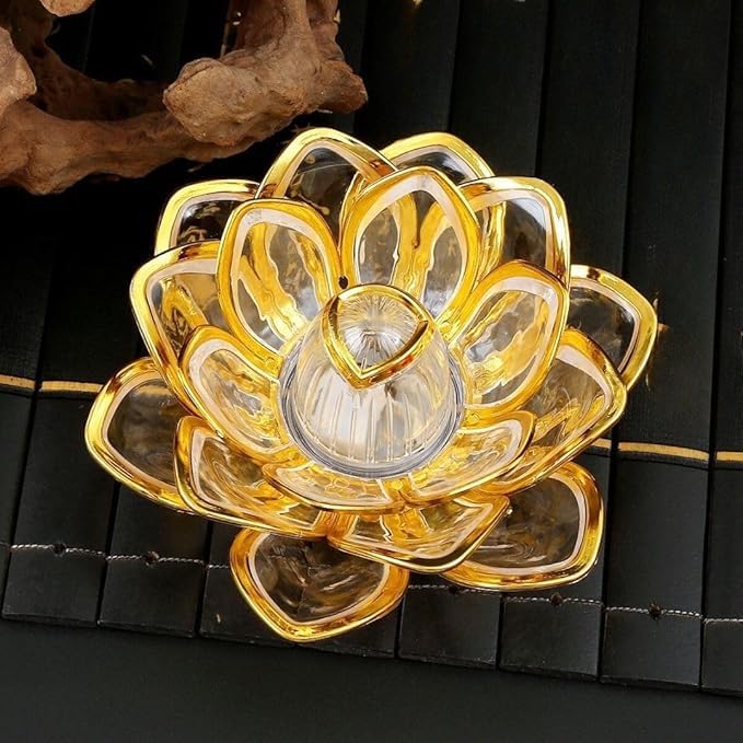 7Seas Lotus TeaLight Candle Led Tea Light Candle Perfect for Gifting, Home Decor, Bed Room, Raksha Bandhan, Festive Decor, Resturant, Cafes | Diwali Decoration Flower Light - 1Pcs 4