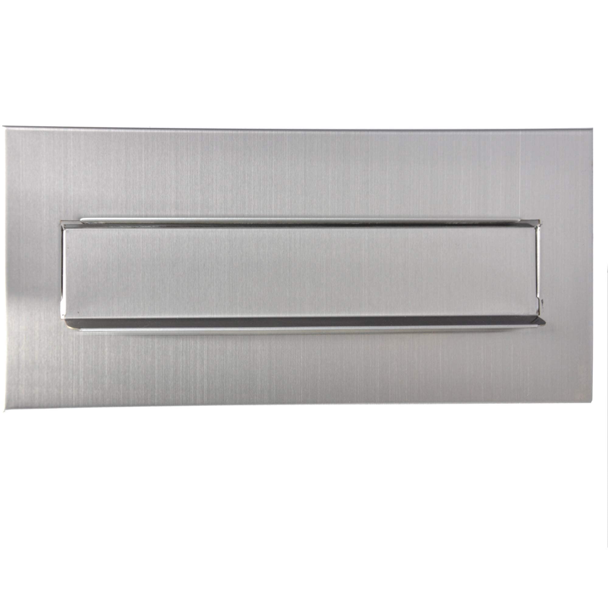Solapa para cartas, 100% acero inoxidable, 310 x 80 mm, C4 (acero inoxidable 310 x 135)