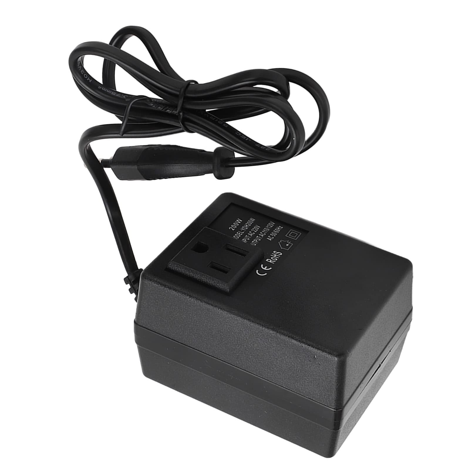 Adaptador Convertidor de Voltaje de Viaje, Adaptador de Enchufe de Viaje Universal ABS, Potencia Máxima de 200 W, Conversión de Voltaje Rápida para Viajes Internacionales, Viajeros de
