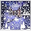 Stickers Noël Fenêtre Electrostatiques Réutilisables – Flocons De Neige, Arbres, Motifs PVC Pour Vitres