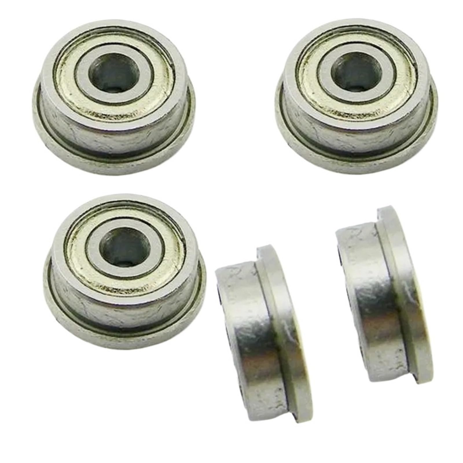 HYUJNAFZR 10pcs MF95 MF95ZZ Flange Bearing 5x9x3mm Miniature Deep Groove Ball Bearing Shielded Bearings MF95Z