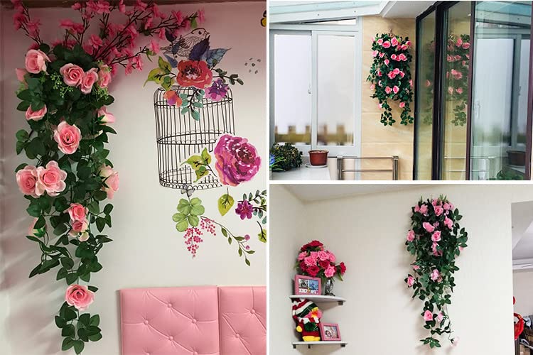 Lot De 2 Fleurs Artificielles En Soie De 43,2 Cm Pour Intérieur Et Extérieur, Maison, Bureau, Chambre, Centre De Table, Décoration De Fête ( Jaune, 2