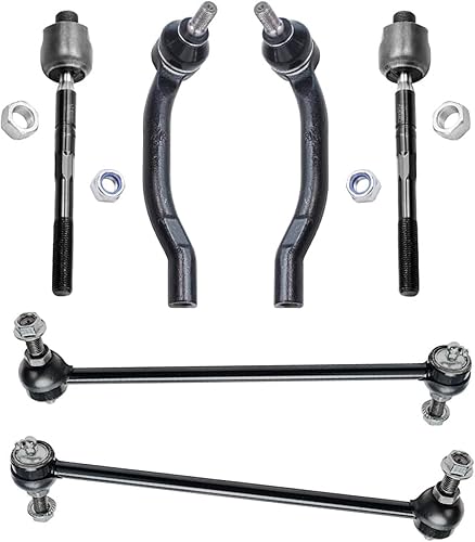 Miniatura 408 de Detroit Axle - Kit de suspensión delantera de 10 piezas para Chevy Aveo Aveo5 Pontiac G3 Wave 2 Ready Struts Assembly 2 Enlaces de barra