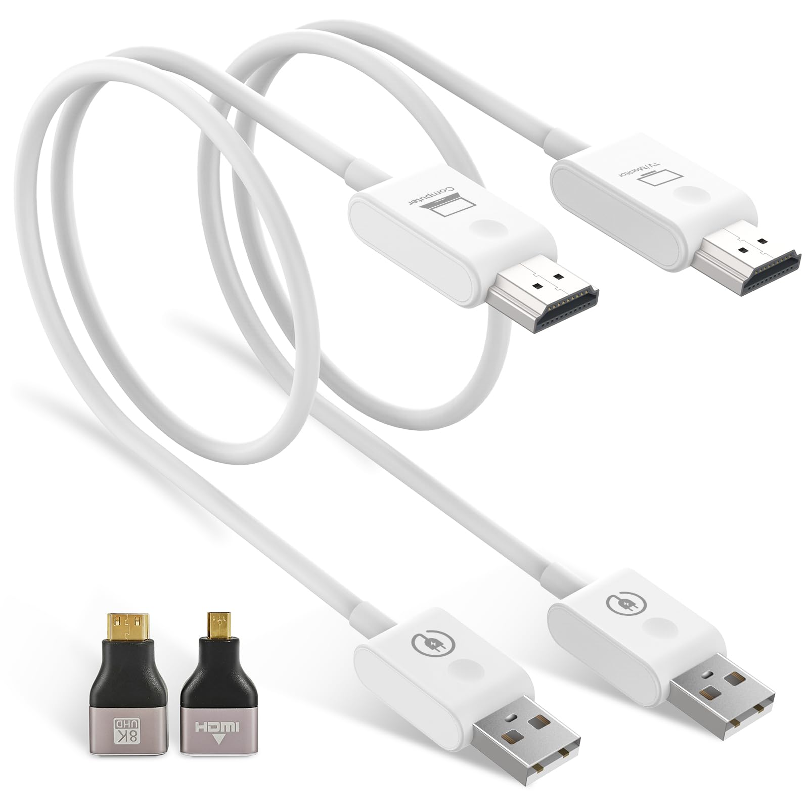 Moman HDMI Wireless Transmitter and Receiver Extender CS6 Trasmettitore HDMI Wireless 1080P HD File Video Proiezione 50m/164FT 5Ghz per Monitor Computer HDTV Fotocamera Laptop Proiettore