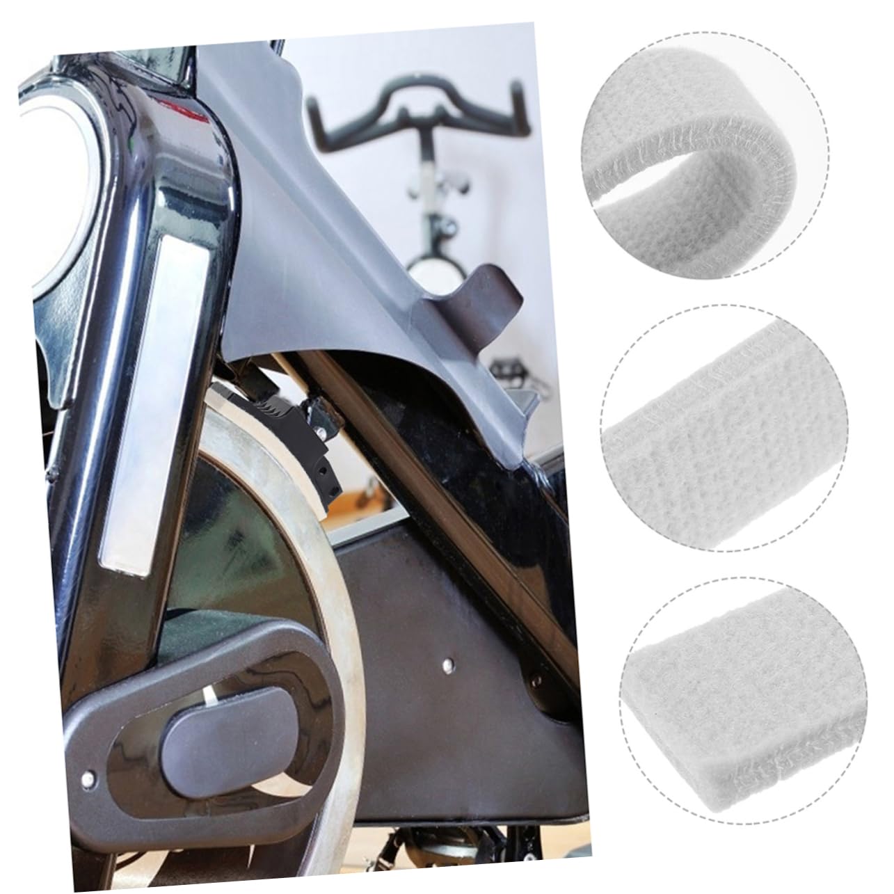 Toddmomy Blocs De Freins pour Vélo - 6 Patins en Feutre pour Vélo D'appartement De Fitness Patins De Freins Non
