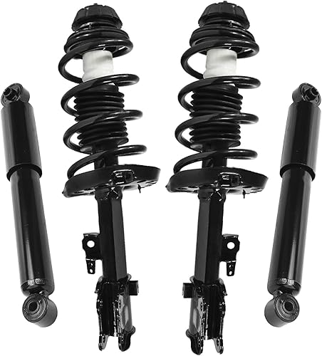 Miniatura 8 de Detroit Axle - Amortiguadores 4WD para Toyota Tacoma 2005-2015 completo 2 puntales delanteros con resorte helicoidal 2 amortiguadores traseros 2006