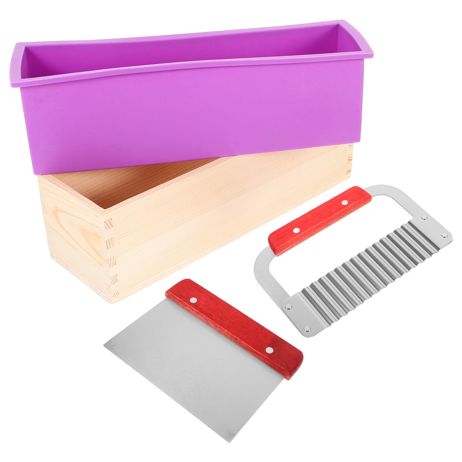 Kit de Moules à Savonnette Flexibles Rectangulaires pour Fabrication DIY