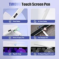 TiMOVO Érintőképernyős Stylus Toll - Gyorstöltős, iPad/iPhone/Android Kompatibilis, LED Töltésjelzővel, Mágneses Rögzítéssel, 8 Órás Üzemidő 6