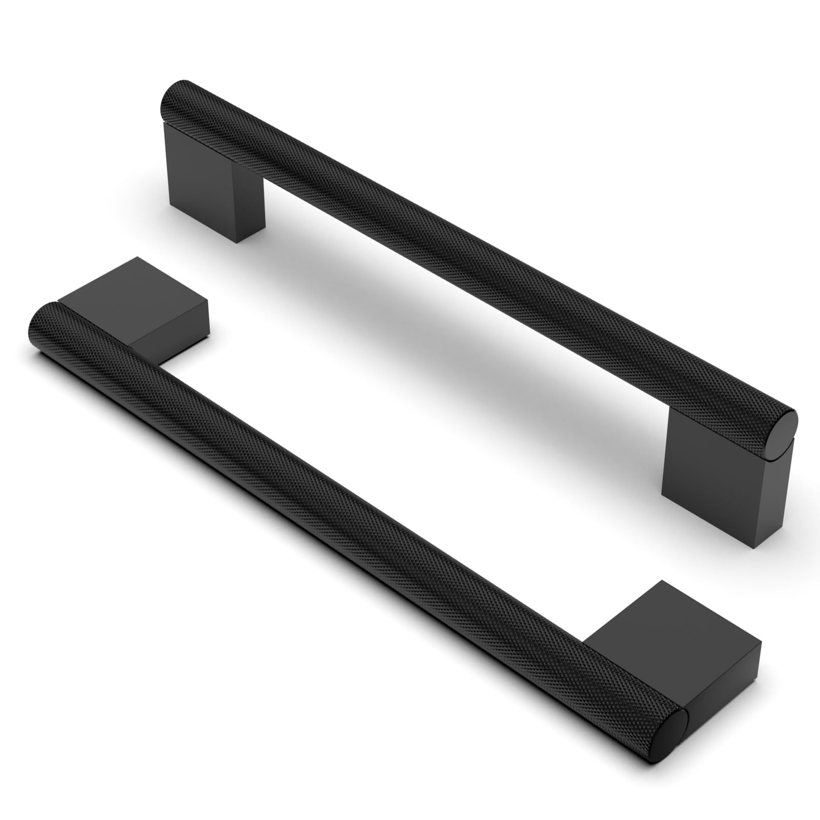 Poignées de cuisine noir mat Furniware de 160 mm pour relooker les boutons d'armoire