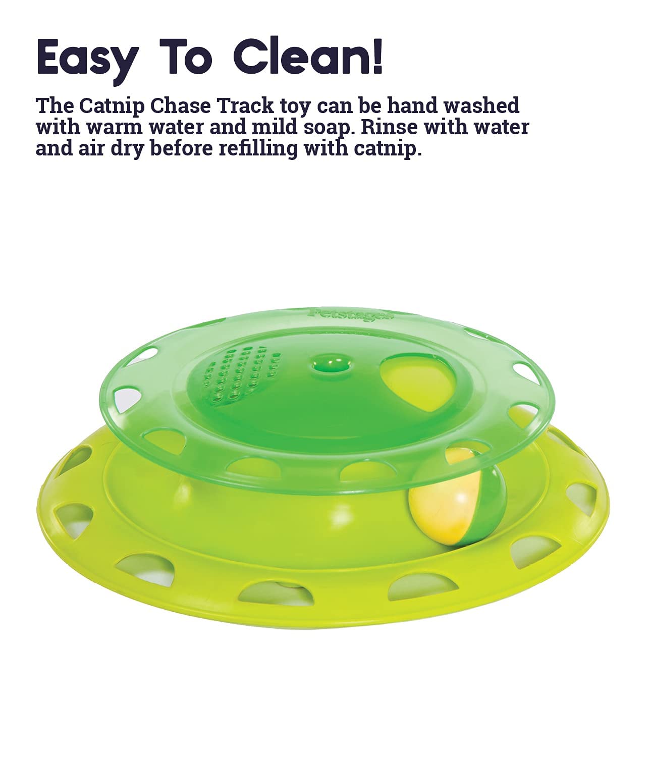 Outward Hound Catnip Chase Track Cat Toy | Interactive Cat Toy Infused with Catnip for Engaging Play, Encourages Active Behaviour and Keeps Cats Entertained – 24 cm, Green 4