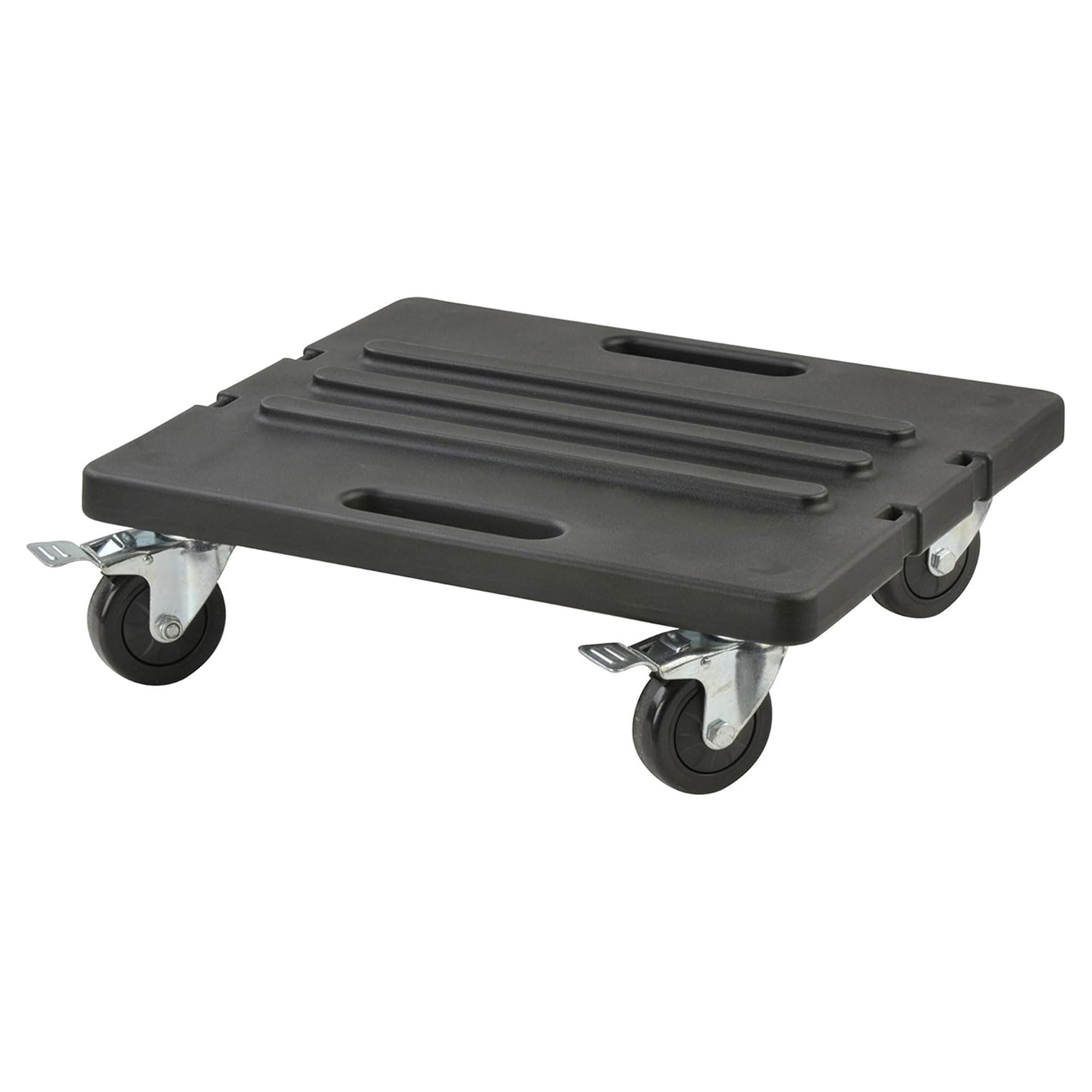 SKB Roto Rack/Shallow Rack Caster Platform with 4 Locking Wheels for Transport, 2 42-Inch Straps to Secure Caster Board to Rack, Black
