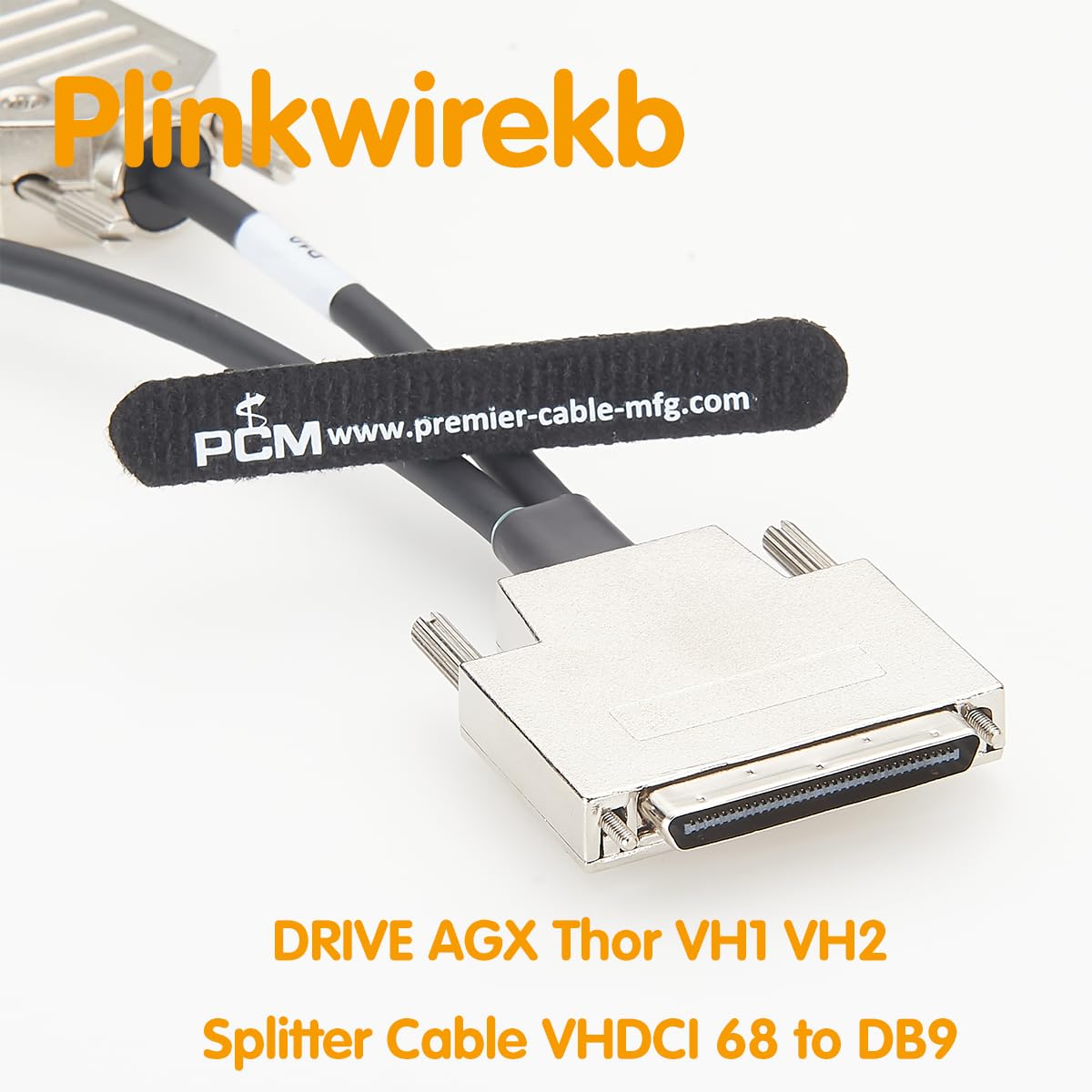 VHDCI Câble répartiteur 68 broches vers double DB9 femelle RS232 pour port de harnais de véhicule NVIDIA DRIVE AGX Thor VH1 VH2 Déboguage série pour conduite autonome 0,15 m