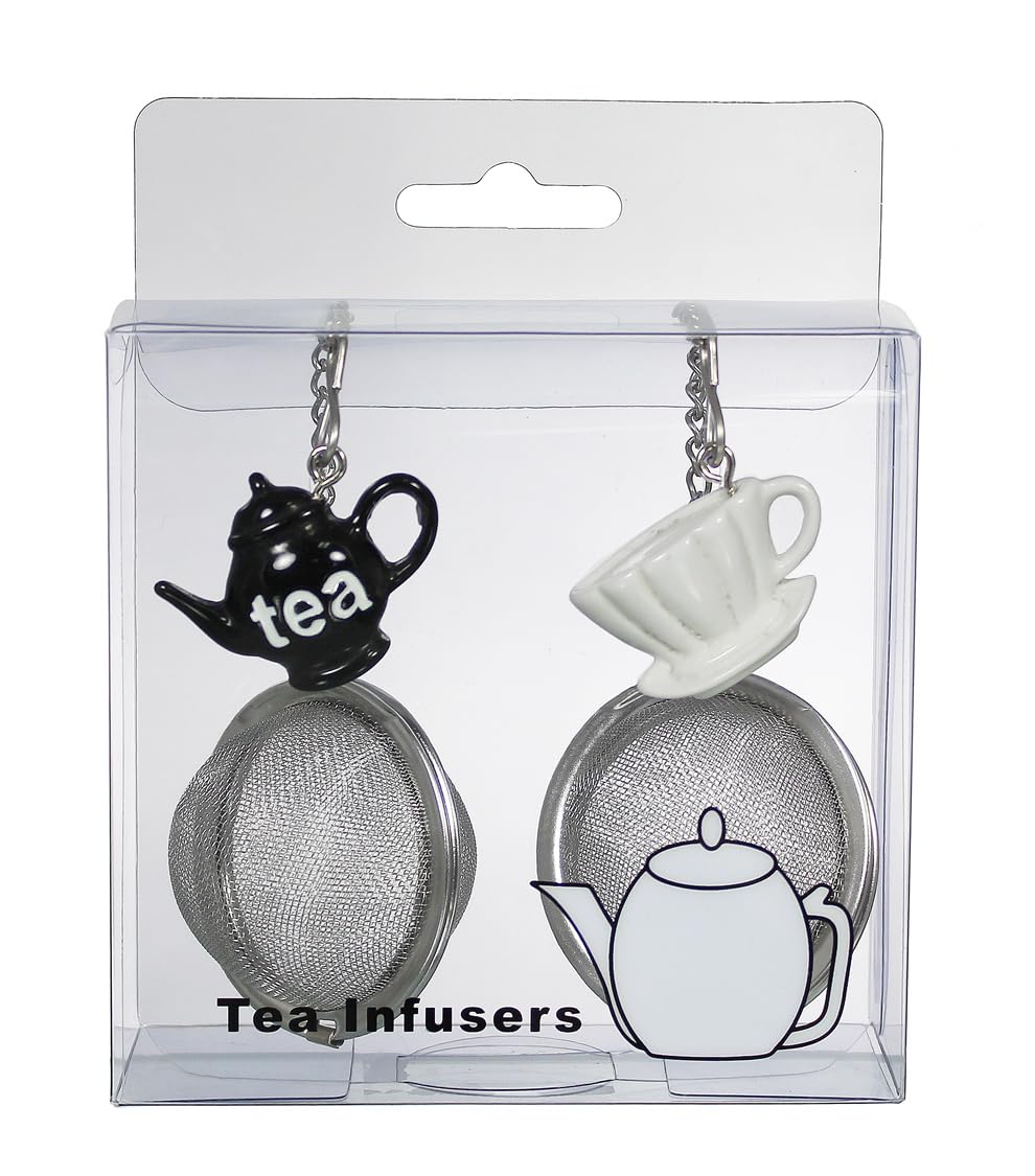 Prodyne Infusores de bolas de té de acero inoxidable, juego de 2