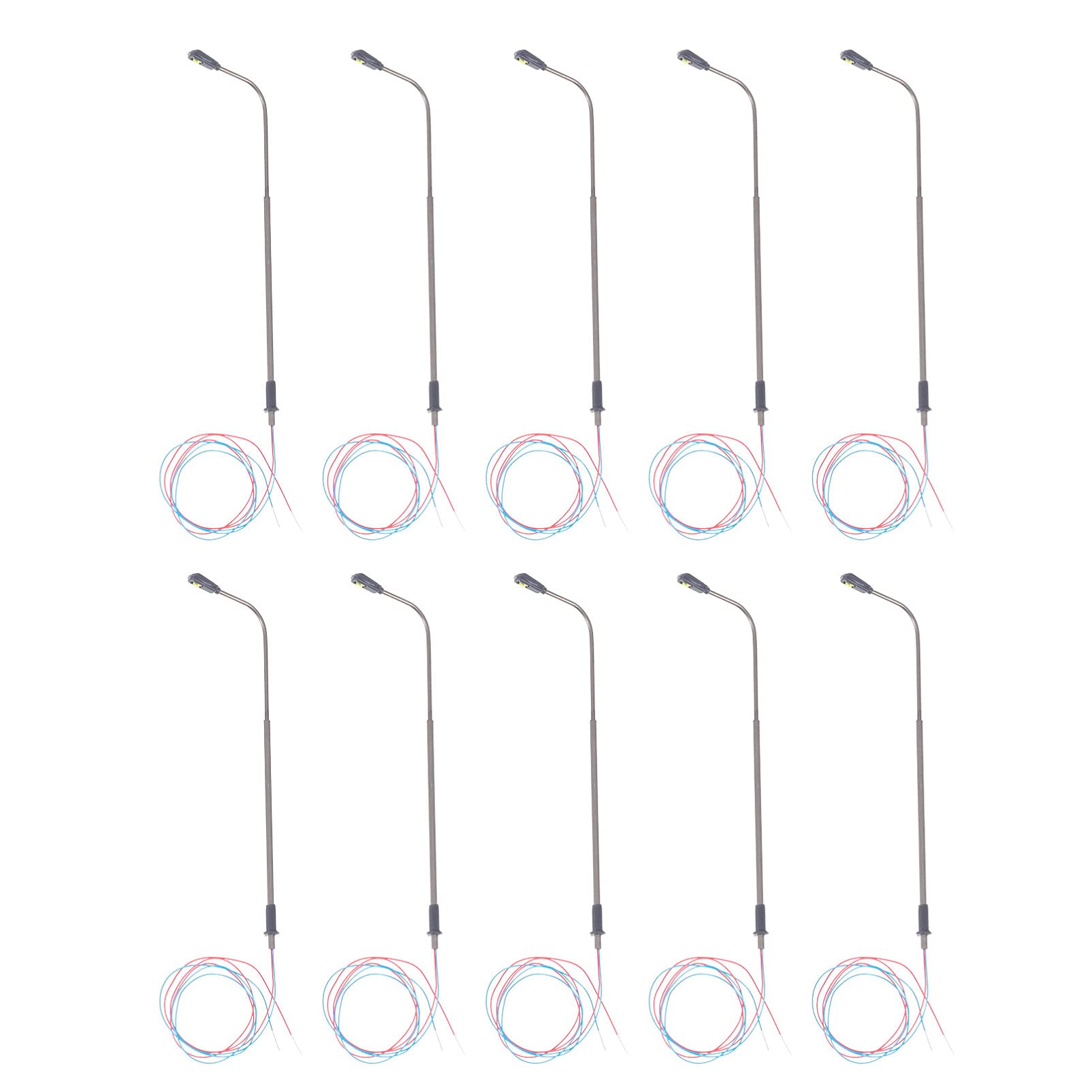 Uonlytech Led Model Street Light 1/150 Scale Train Station Layout Model Lamp Post Professional n Scale Lighting