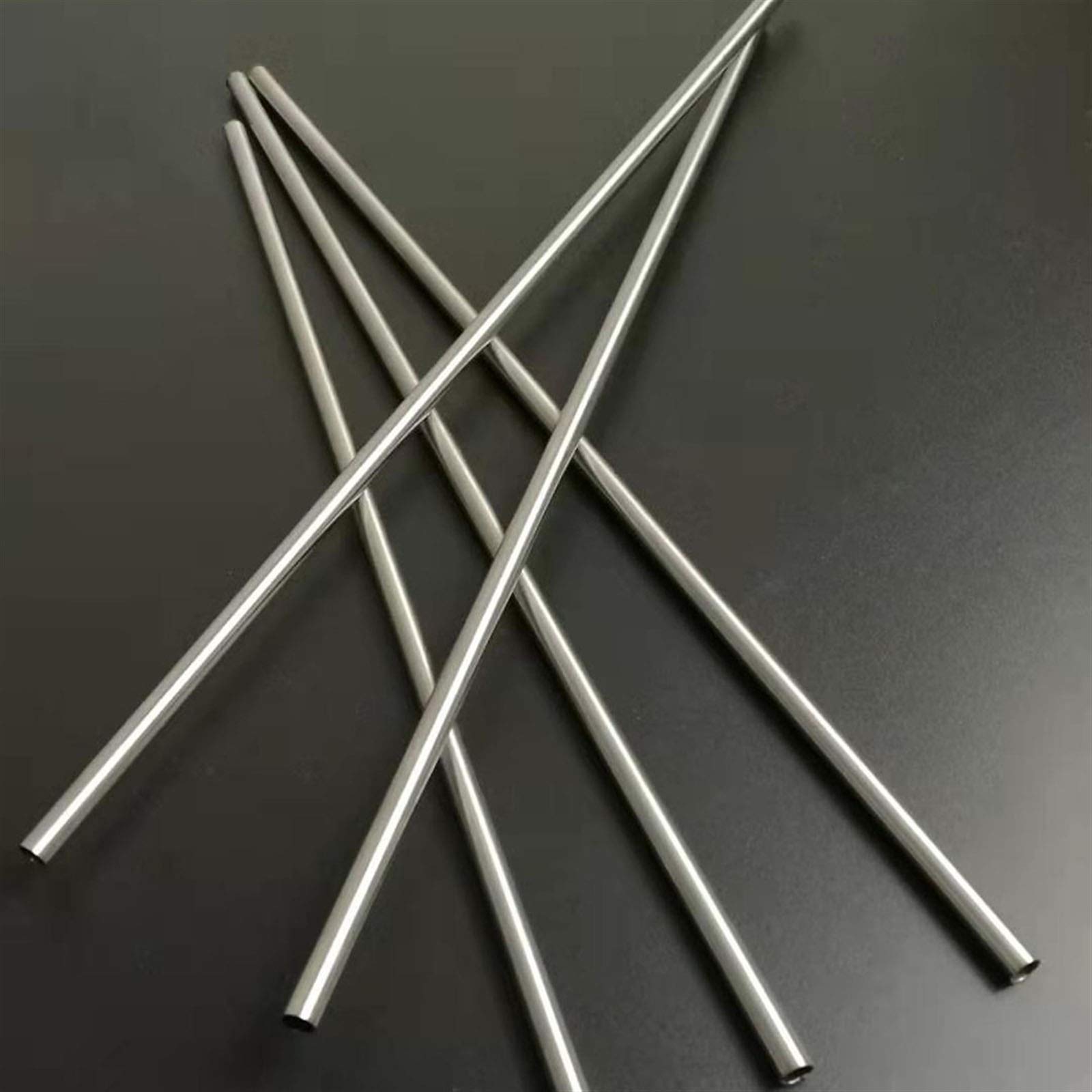 Rundrohr aus Edelstahl 304, 5 Stück 300 mm Länge Edelstahlrohr DIY Industrie Material Edelstahl Rundrohr Nahtloses gerades Rohr(8mm ODx0.5mm WT)