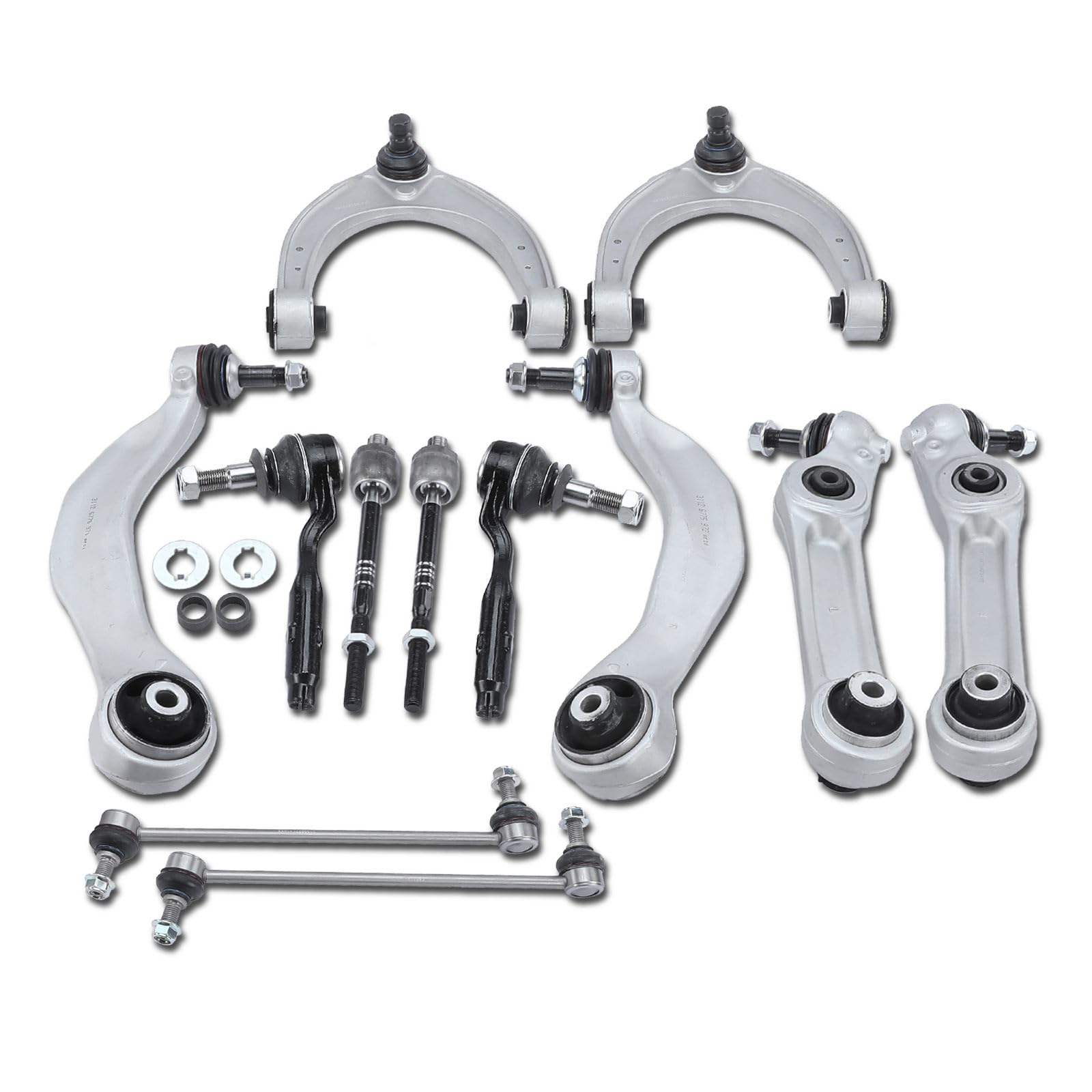 Frankberg 12x Kit de bras de suspension pour essieu avant 31356777319 | Compatible avec: Série 5 F10, Série 6 Cabriolet F12, Série 5 Touring F11, Coupé Série 6 F13