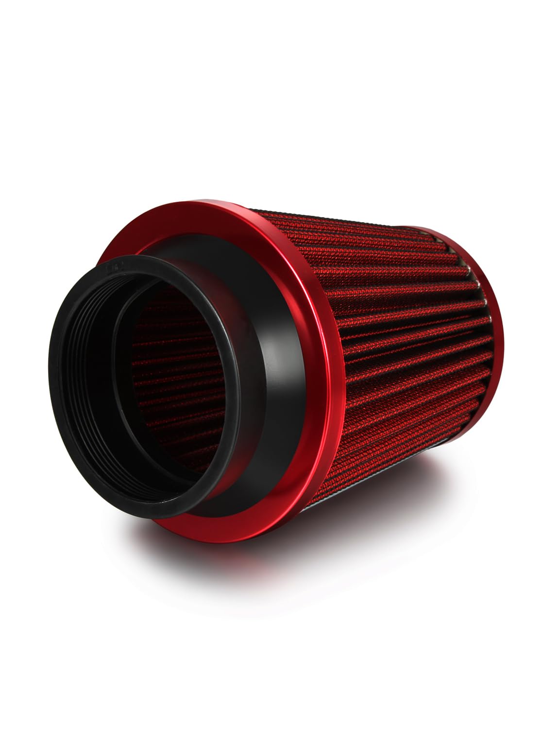Universal Sportluftfilter Auto,76mm 3 Zoll Universal Luftkühlung Lufteinlassfilter Kit,Kaltluft Ansaugfilter,Kaltluft Ansaugrohr Kit,Kaltluftansaugschlauch